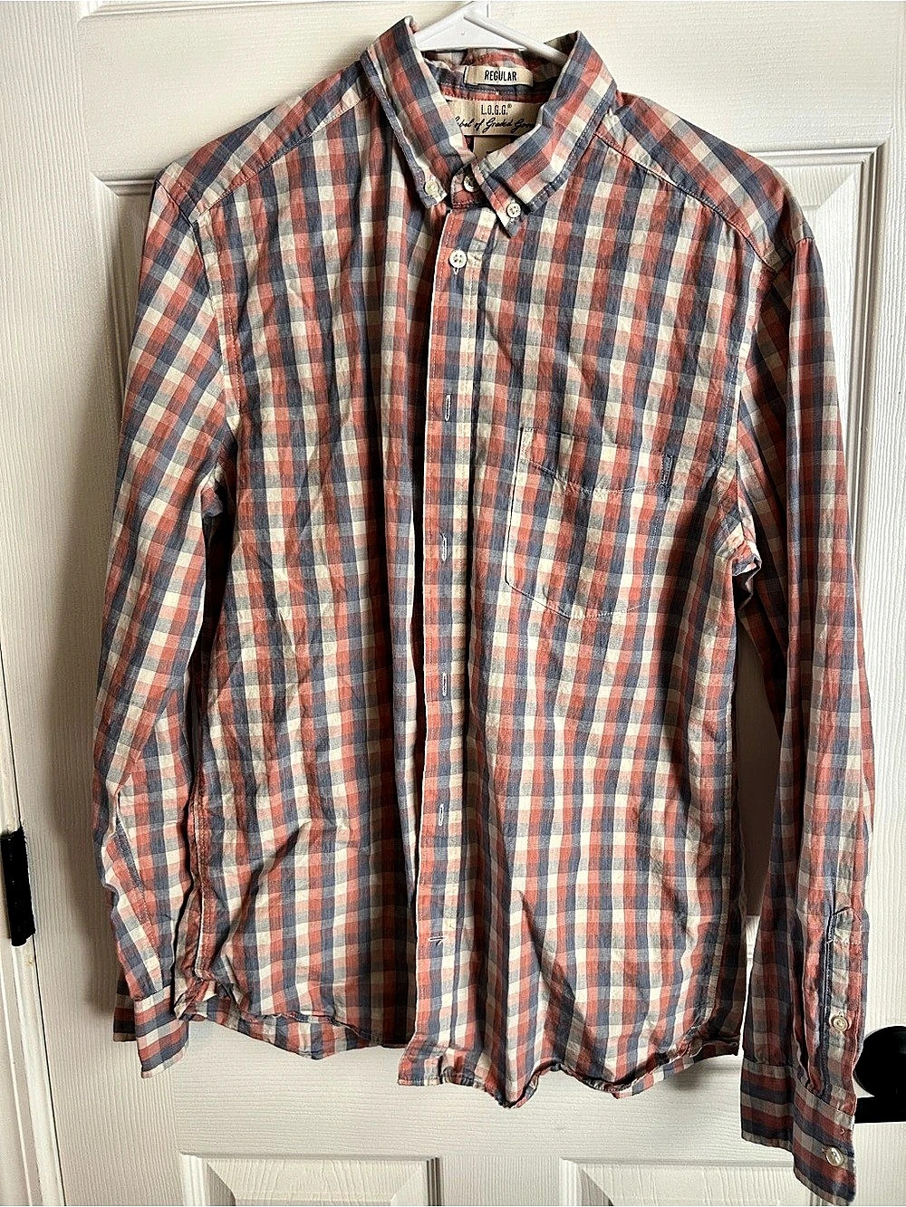 L.O.G.G. (Label Of Graded Goods) by H&M Size Medium Regular Fit 100% Button-Up S